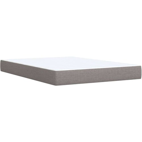vidaXL Box spring postelja z vzmetnico taupe 160x200 cm blago, (21306760) Cene
