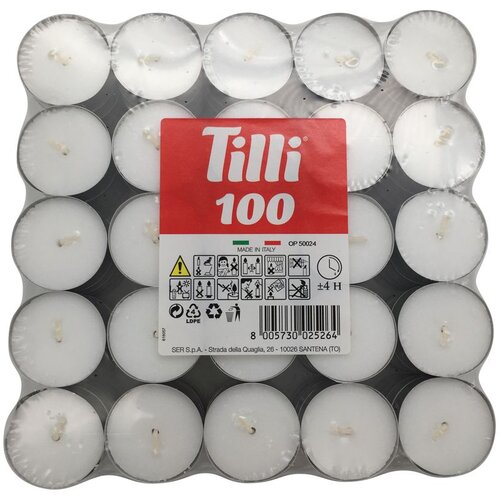 TILLI ČAJNA SVEČA BELA 100/1 Cene
