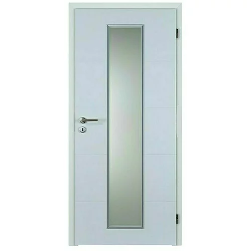 DOORNITE Sobna vrata sa staklom Quadro (D x Š x V: 39 x 848 x 2.000 mm, DIN desno, Bijele boje)