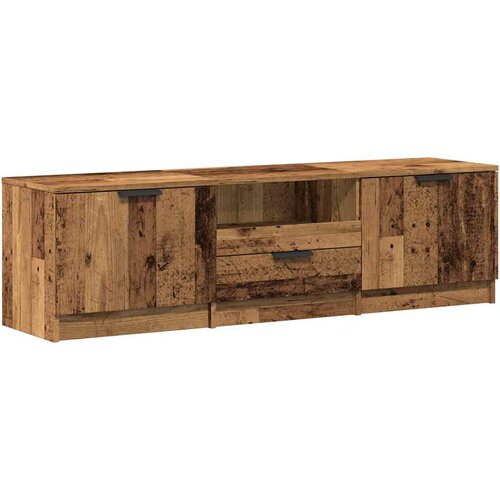 Maison Chic TV omarica - TV enota - Televizijska omarica Old Wood 140x35x40 cm Inženirski les, (21699546) Cene