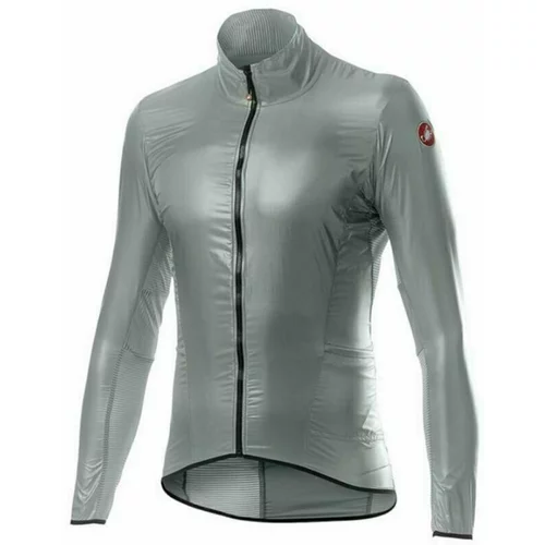 Castelli Aria Shell Jacket Silver Gray XL
