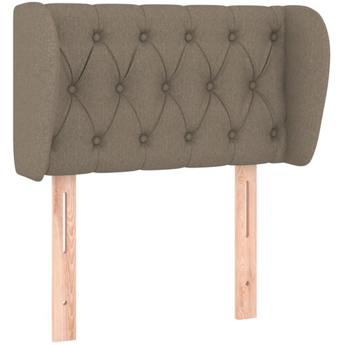 Maison Chic posteljno vzglavje - vzglavna omarica - nočna omarica z u&scaron;esi taupe 83x23x78/88 cm blago, (21710999) Cene