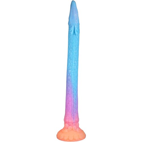 OgazR XXL Eel - fluorescenčni analni dildo - 47 cm (roza) Slike