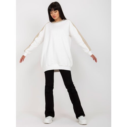 RUE PARIS Tunic-RV-TU-8231.78P-white-beige Slike