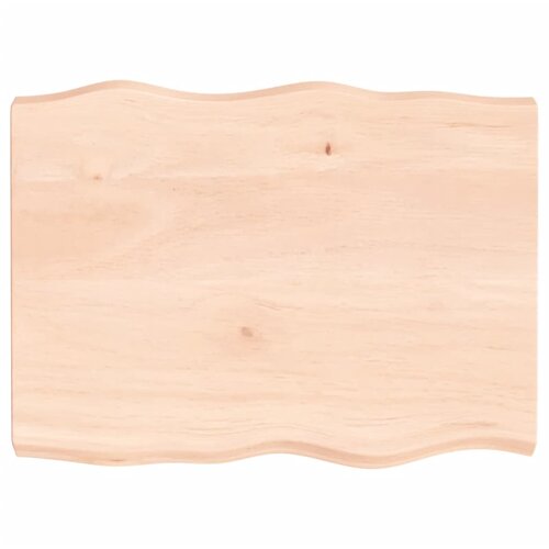 vidaXL Stolna ploča 80x60x6 cm netretirana hrastovina sa živim rubom Cijene
