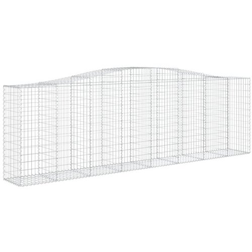  Lučne gabionske ko&amp;scaron;are 20kom 400x50x120/140cm pocinčano željezo Slike