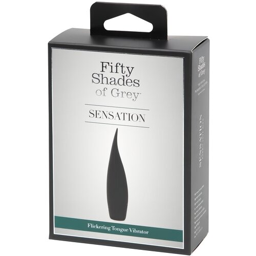 Fifty Shades of Grey Petdeset odtenkov sive - vibrator za jezik Sensation z možnostjo polnjenja (črn) Slike
