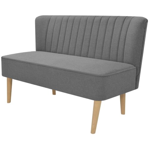 VidaXL Kavč iz blaga 117x55,5x77 cm svetlo siv Slike