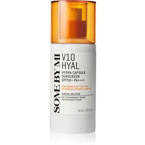 SOMEBYMI V10 Hyal Hydra Capsule Sunscreen zaščitna krema za občutljivo in netolerantno kožo SPF 50+ 40 ml