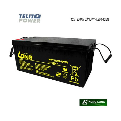 Telit Power kungLong 12V 200Ah WPL200-12BN M8 Bolt L ( 2606 ) Slike