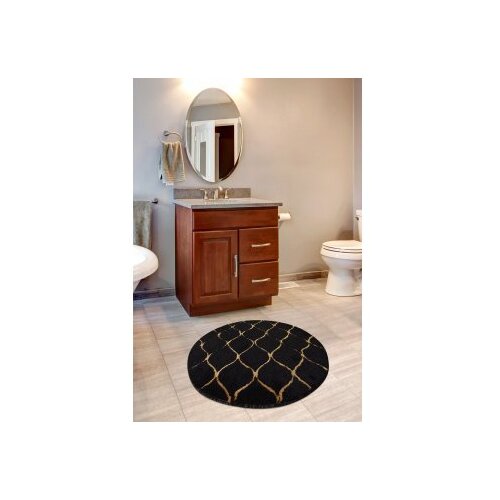 Lessentiel Maison Infinity prostirka za kupatilo, 90x90cm, crna Cijene