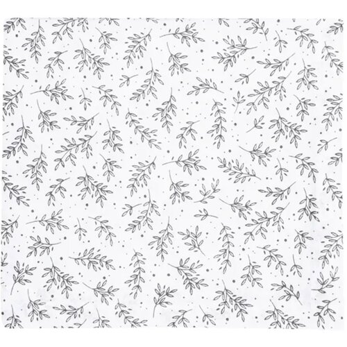 Classic Textiles of Sweden Namizni prt Flora 140 x 250 cm - white/dark grey Slike