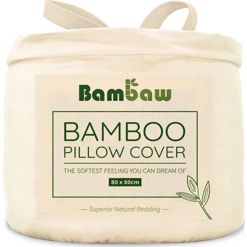 Bambaw prevleke za blazine iz bambusa 80 x 80 cm, 2-delni set - ivory Cene