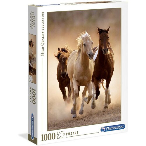 Clementoni puzzle pzl 1000 hqc running horses ( CL39168 ) Slike