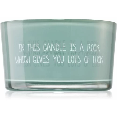 My Flame Candle With Crystal A Rock Which Gives You Lots Of Luck mirisna svijeća 11x6 cm