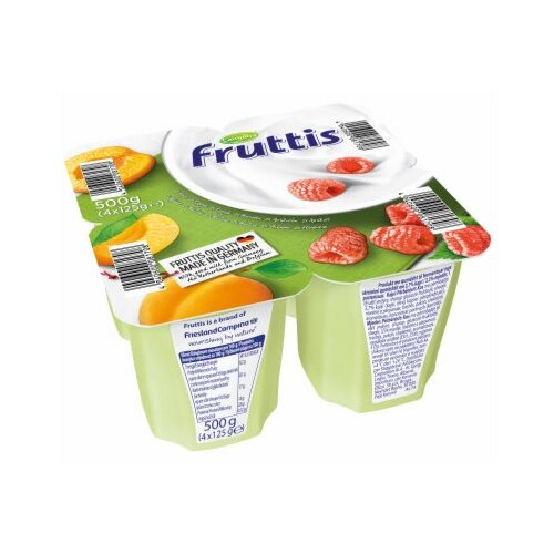 Campina Fruttis voćni jogurt kajsija, malina 0,2% MM 4x125g čaša Slike