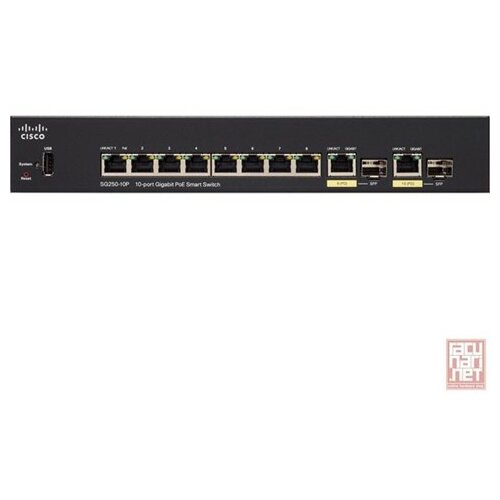 Cisco SG250-10P-K9, 10-Port 10/100/1000 Smart PoE svič Slike