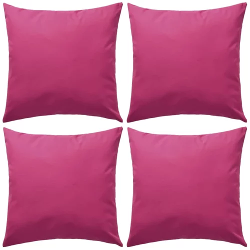  Vrtni jastuci 4 kom 45 x 45 cm ružičasti