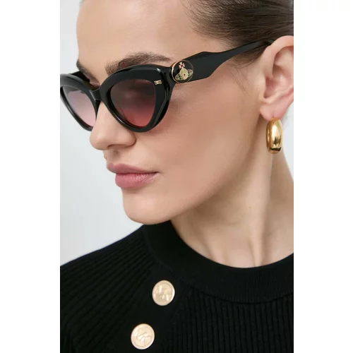 Vivienne Westwood Sončna očala ženski, črna barva