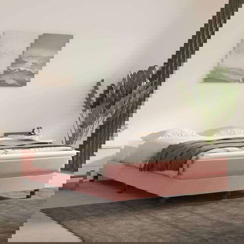 VidaXL Madrac s džepičastim oprugama rozi 140x220x20 cm bar&amp;scaron;unasti Slike
