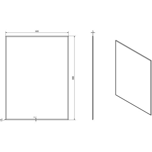 Sapho Ogledalo ACCORD 60x80 cm Slike
