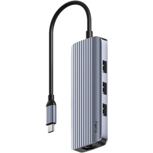 Cudy UH606 6-In-1 USB-C Hub with Gigabit Ethernet Port Cene