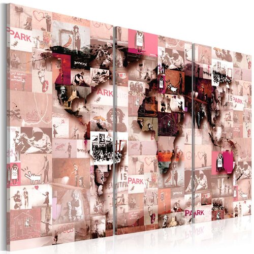  Slika - Banksy Graffiti Collage 120x80 Cijene
