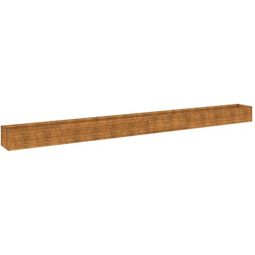 vidaXL Vrtna visoka greda 580x50x36 cm corten jeklo, (20798624) Cene