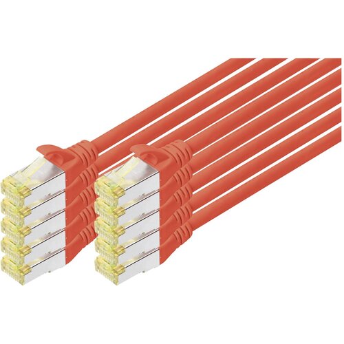 Digitus DK-1644-A-030-R-10 RJ45 omrežni kabel\, Patch kabel CAT 6a S/FTP 3.00 m rdeča 1 kos, (20519315) Cene