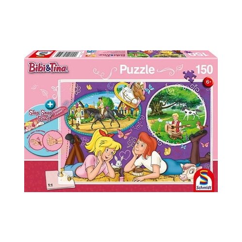 Puzzle - Bibi in Tina: prijateljici za vedno + Slap Snap zapestnica, 150 delov Cene