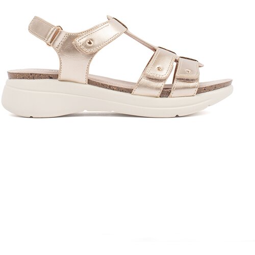 GOODIN Comfortable women&amp;#039;s gold sandals Slike