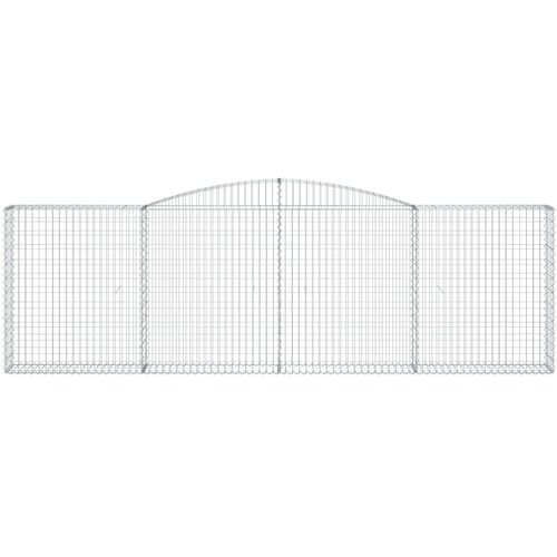  Lučne gabionske ko&amp;scaron;are 6 kom 400x30x120/140cm pocinčano željezo Slike