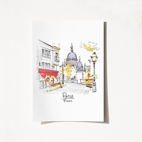 Wallity Poster France-2033, 50x70 cm Cene