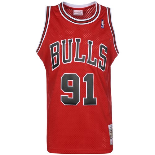 Mitchell & Ness Tehnička sportska majica 'DENNIS RODMAN' vatreno crvena / crna / bijela Cene