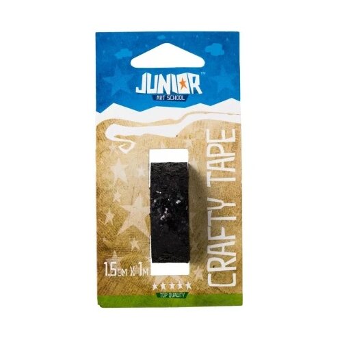 Junior crafty tape kraft gliter traka 15mm x 1m - odaberite nijansu crna ( 137692 ) Cene