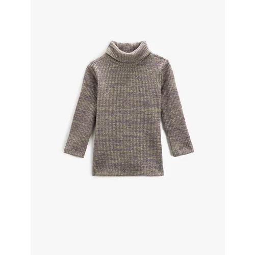  Turtleneck T-Shirt Long Sleeve Soft Textured Loose Fit