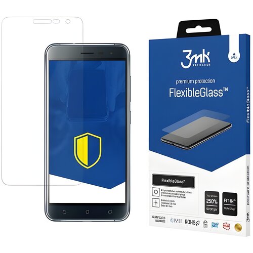3mk Zaščitno hibridno steklo FlexibleGlass za Asus Zenfone 3 - Prozorna Cene