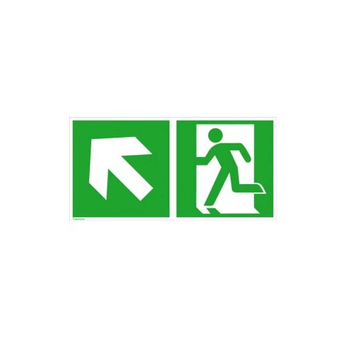 Signal rute za izbjegavanje aluminij Izlaz u slučaju nužde lijevo, pokazivač smjera lijevo prema gore SafetyMarking 15. Cijene