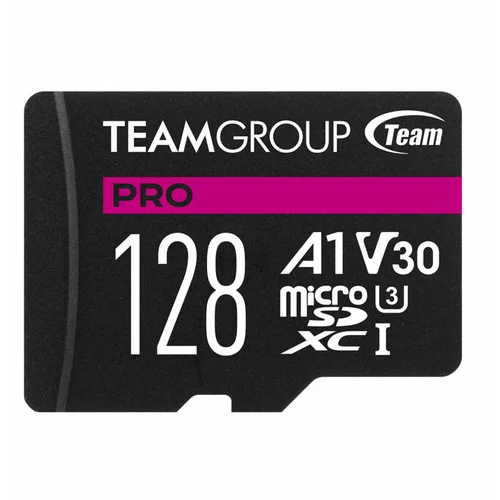 Team Group Spominska kartica Teamgroup PRO microSD, 128 GB  + SD Adapter