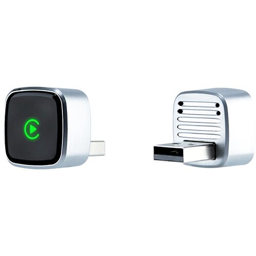 INF Brezžični adapter CarPlay - D07 srebrn 2-v-1 za Apple in Android telefone, (5000093785) Cene