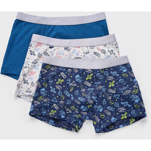 COTONELLA 3PACK Bokserice za dječake Universe Slike