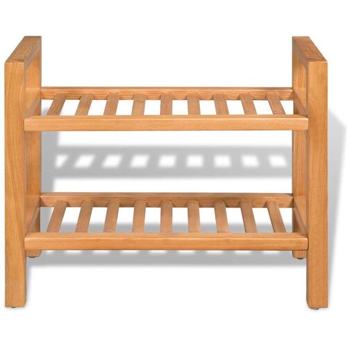  Za cipele s 2 police 50x27x40 cm od masivne hrastovine Slike