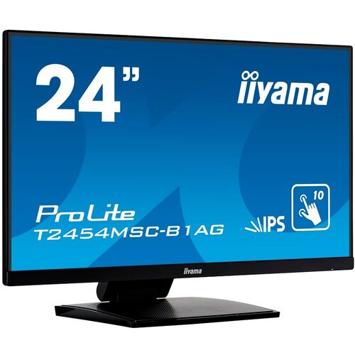 Iiyama prolite T2454MSC-B2AG monitor 23,8 touch screen fhd 75 hz ips 300 cd 4 ms hdmi dp speakers black Slike