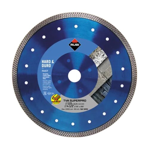 Rubi 31933 dijamantski disk za pločice, TVA-125, SuperPro, 125mm Slike