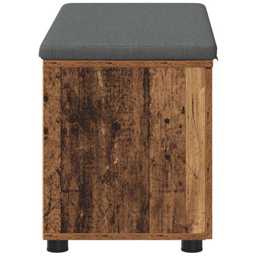 Klupa za hodnik s jastukom s vratima Staro drvo 80 x 38 x 46 cm Slike