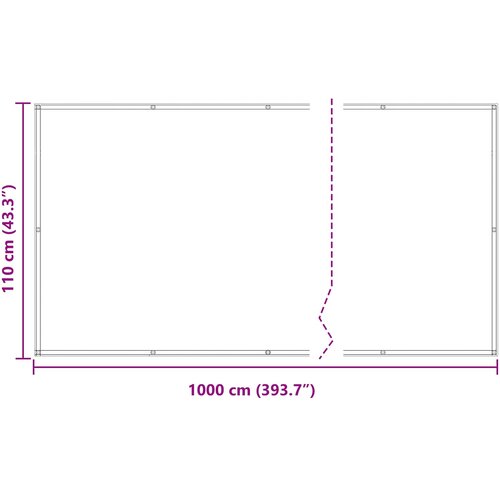  Balcony ekran Plava i bijela 110 x 1000 cm Oxford tkanina Slike