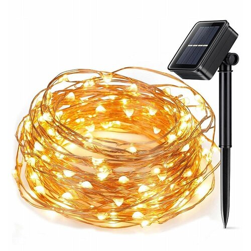 Malatec Solarne novoletne lučke veriga 100 LED toplo bela 10m 8 funkcij, (20437227) Cene