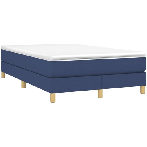  Okvir za krevet s oprugom plava 120x200 cm tkanina Slike
