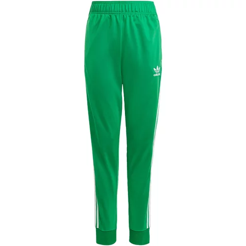 Adidas Hlače 'Adicolor Sst' zelena / bela