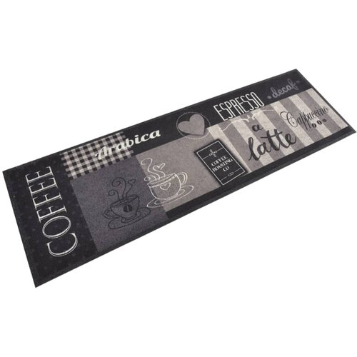  Kuhinjski tepih perivi s natpisom Coffee 60x180 cm bar&amp;scaron;unasti Slike